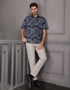 GAVYN R/FIT SHORT SLEEVE SHIRT (NAVY BLUE)